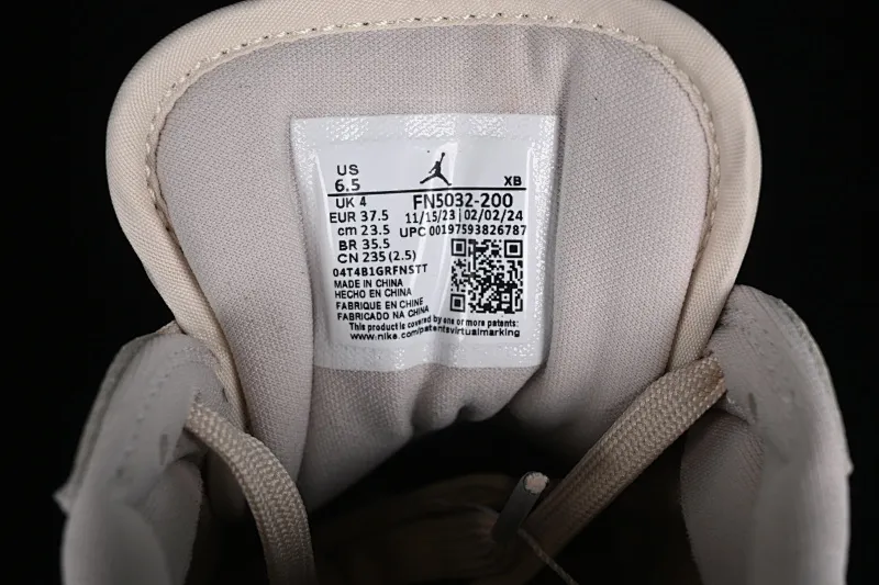 All categories Air Jordan Jordan series basketball shoes Air Jordan 1 Low Air Jordan 1 Low "Method of Make" AJ1 Joe 1 white gold low-top cultural and leisure sports shoes FN5032-200